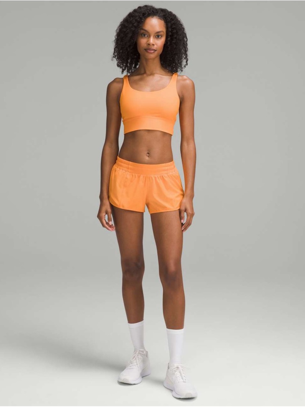 Lululemon Hotty Hot Low Rise Athletic Shorts Lit Orange Size 12 NWT